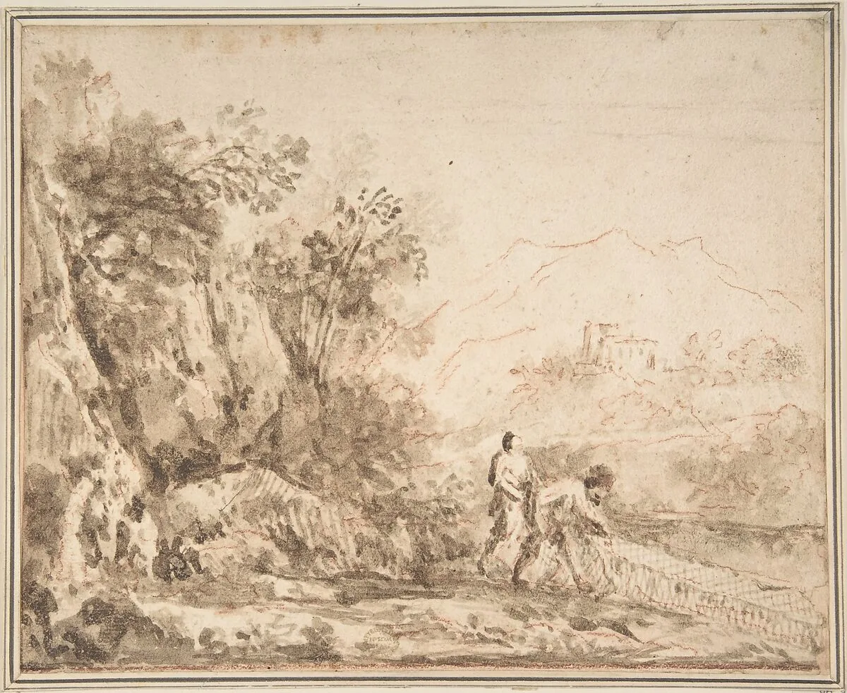 Landscape — Giovanni Larciani ("Master of the Kress Landscapes")
