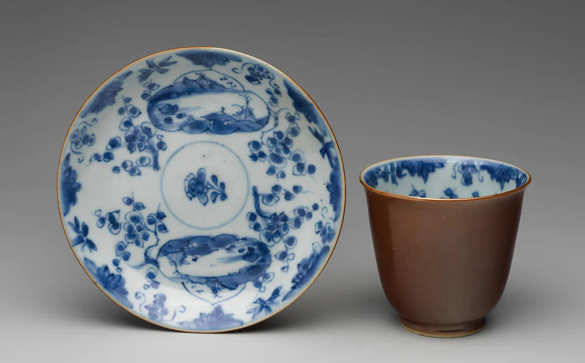 Beaker and saucer — Unknown