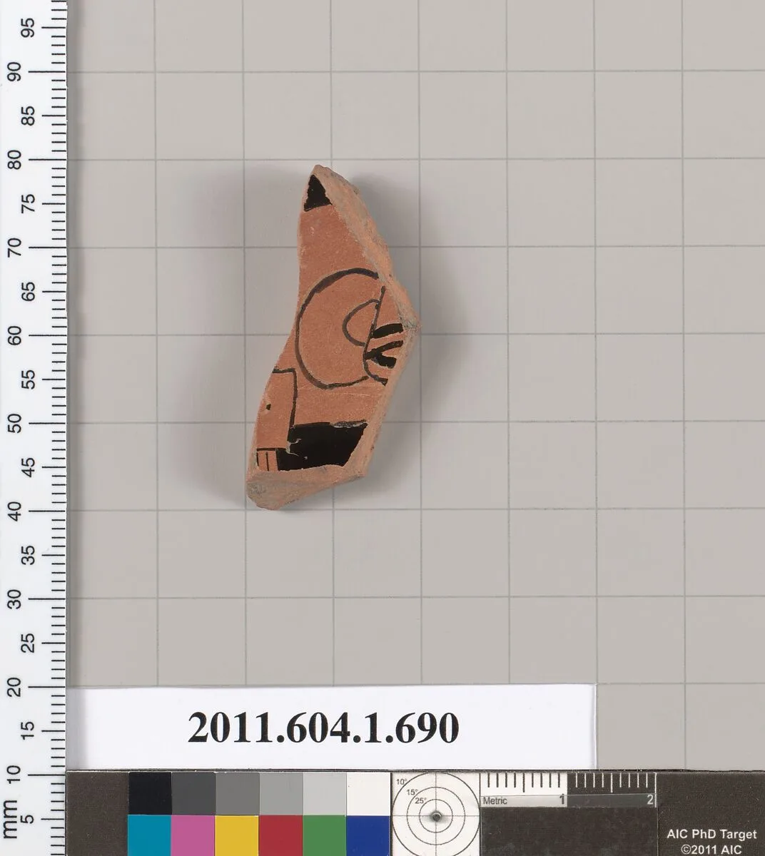 Terracotta fragment of a kylix (drinking cup) — Unknown