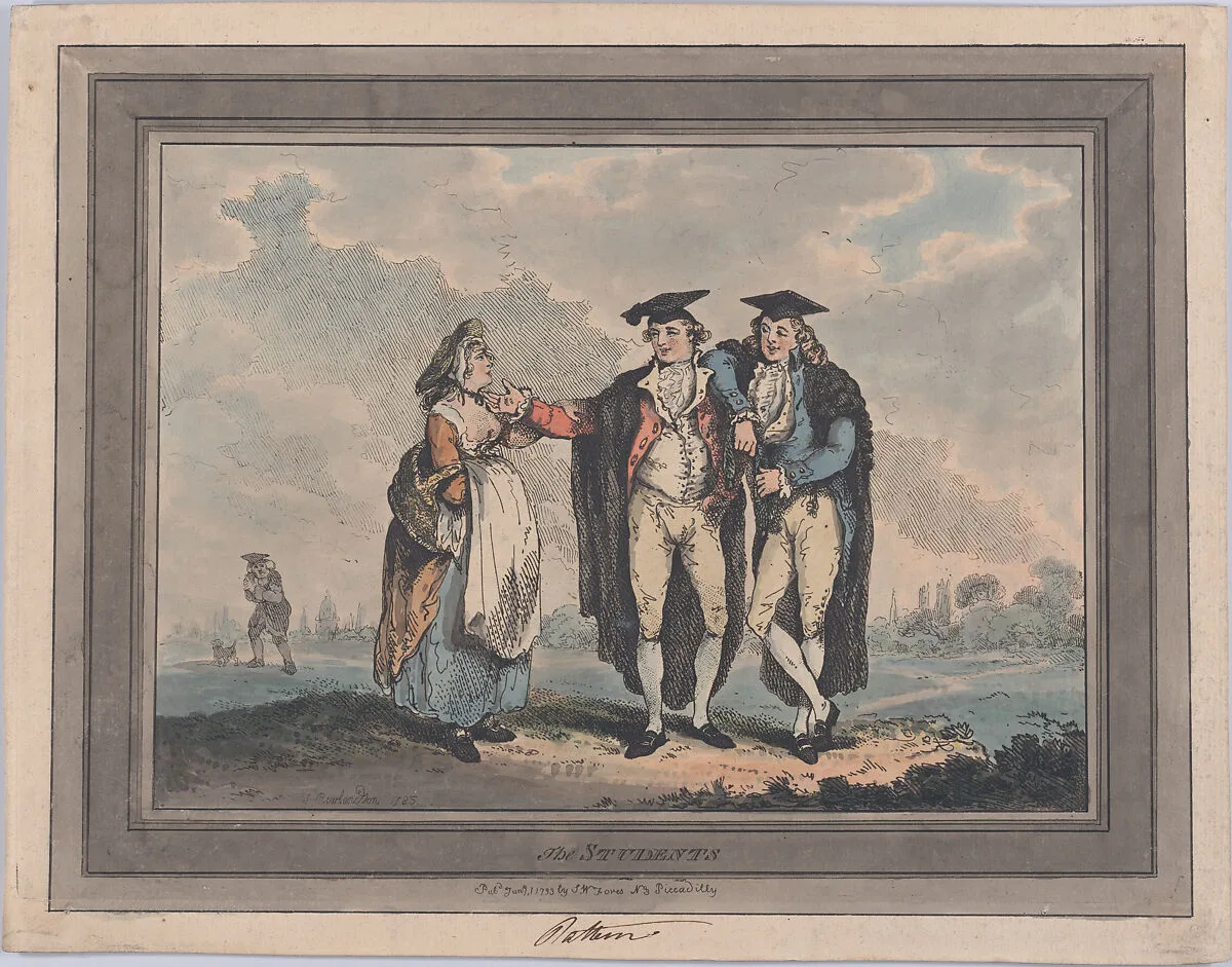 The Students — Thomas Rowlandson|S. W. Fores