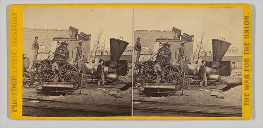 Ruins of a Locomotive in the Petersburgh Railroad Depot, Richmond, Virginia