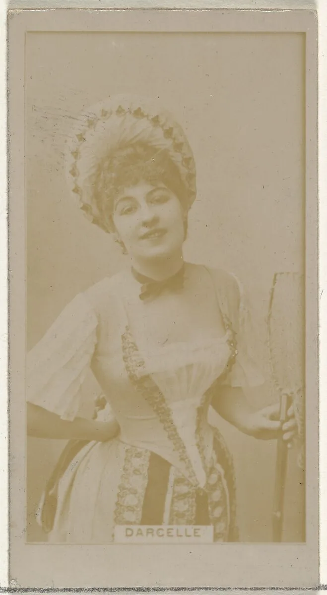 Mlle. Darcelle, from the Actors and Actresses series (N145-8) issued by Duke Sons & Co. to promote Duke Cigarettes — W. Duke, Sons & Co.|American Tobacco Company