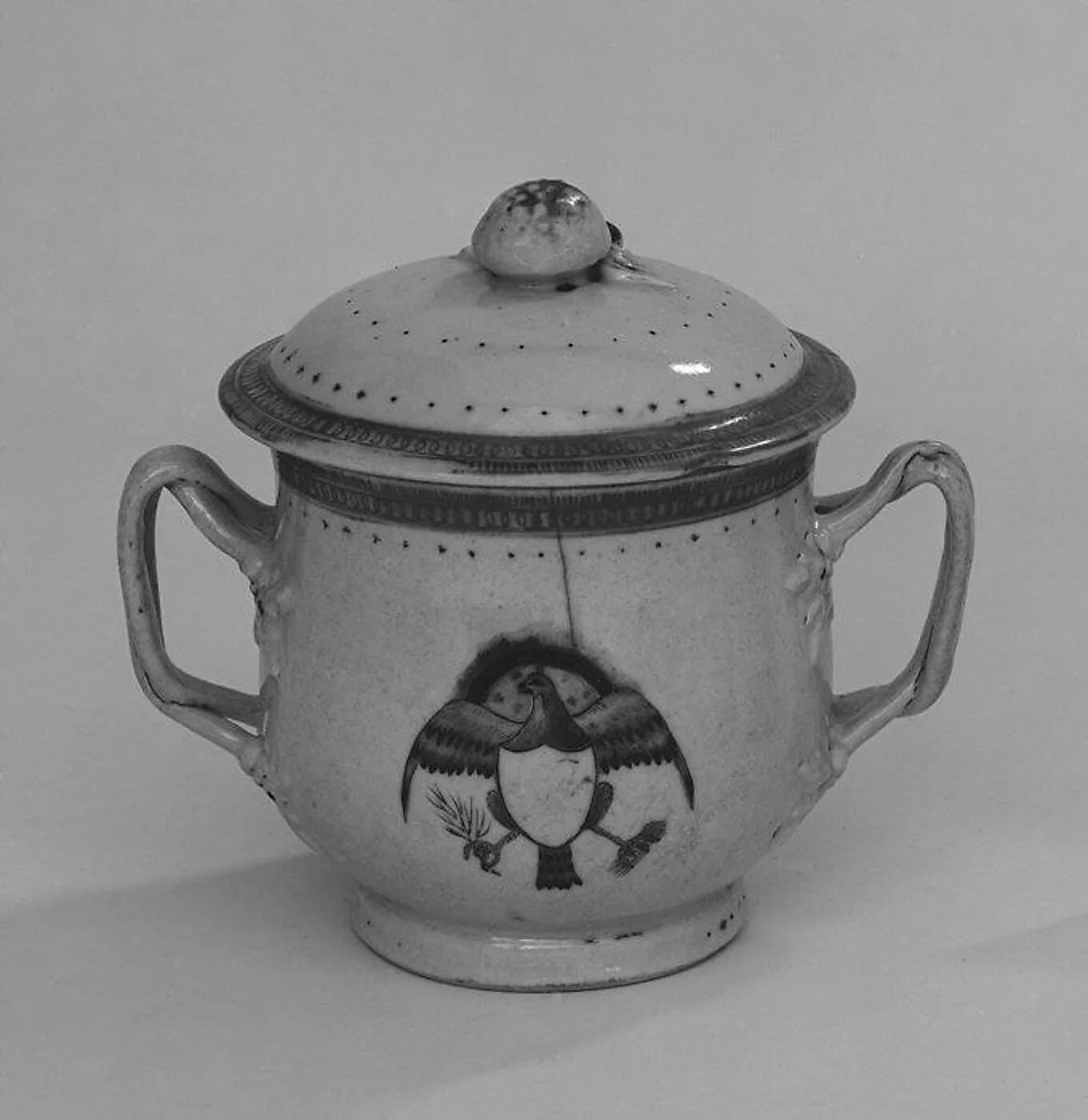 Sugar bowl with cover (part of a service) — Unknown