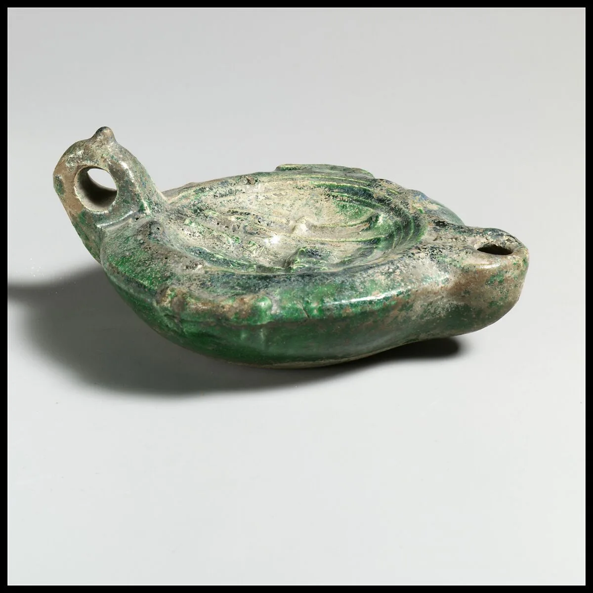 Terracotta lamp — Unknown