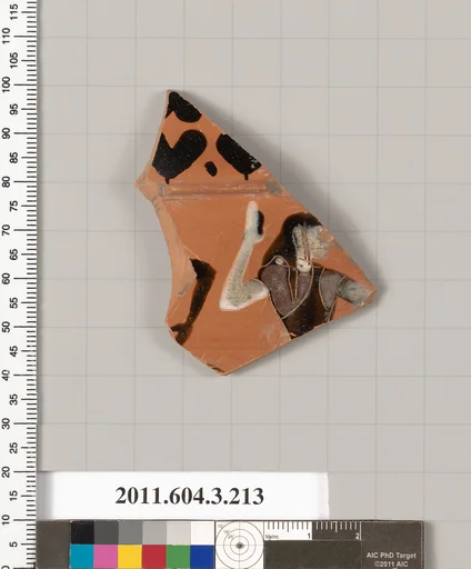 Terracotta fragment of a neck-amphora of Nicosthenic shape (jar)
