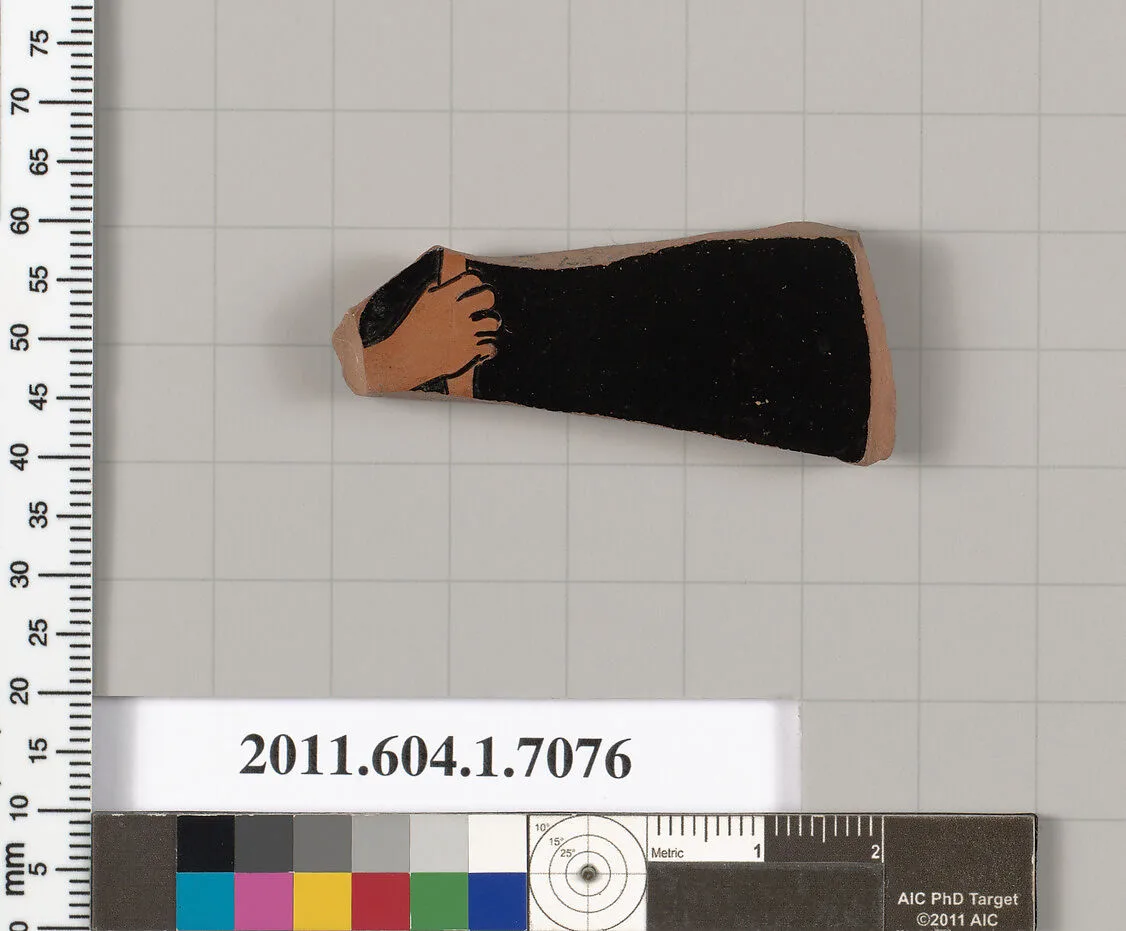 Terracotta fragment of a kylix (drinking cup) — Unknown