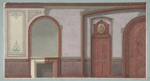 Design for Painted Wall Paneling, Deepdene, Dorking, Surrey