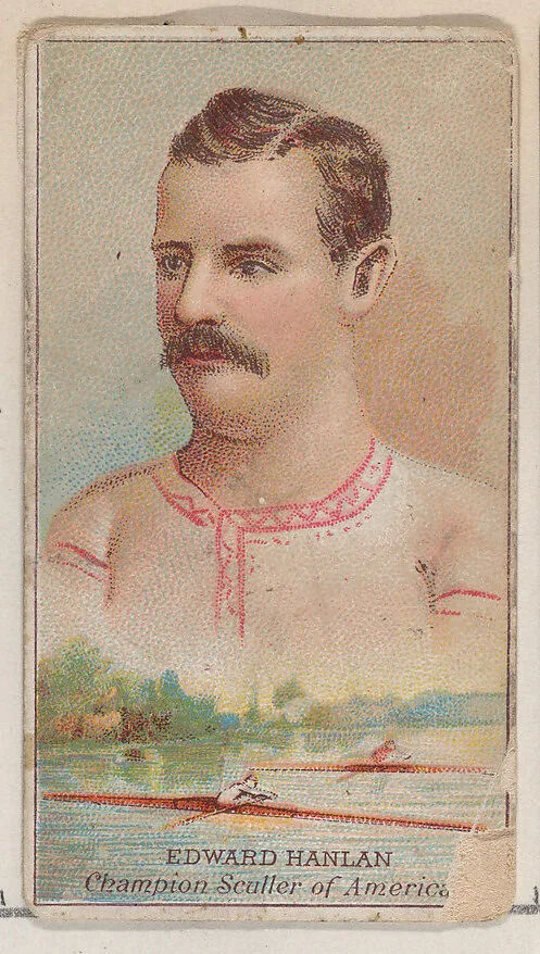 Edward Hanlan, Champion Sculler of America, from the Champions of Games and Sports series (N184, Type 2) issued by W.S. Kimball & Co. — W.S. Kimball & Co.