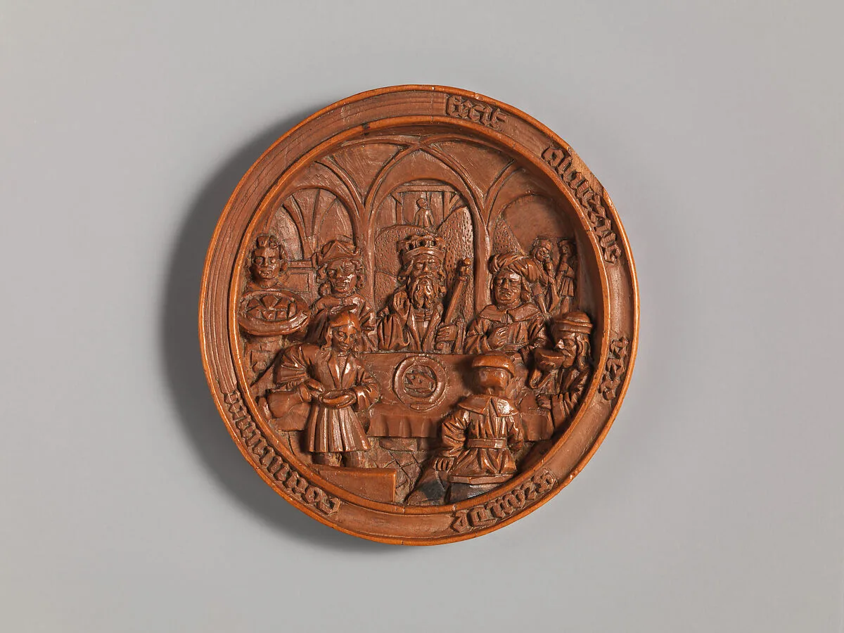 Medallion with the Feast of Ahasuerus — Unknown
