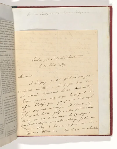 [Manuscript Letter from W. H. Fox Talbot to Antonio Bertoloni]