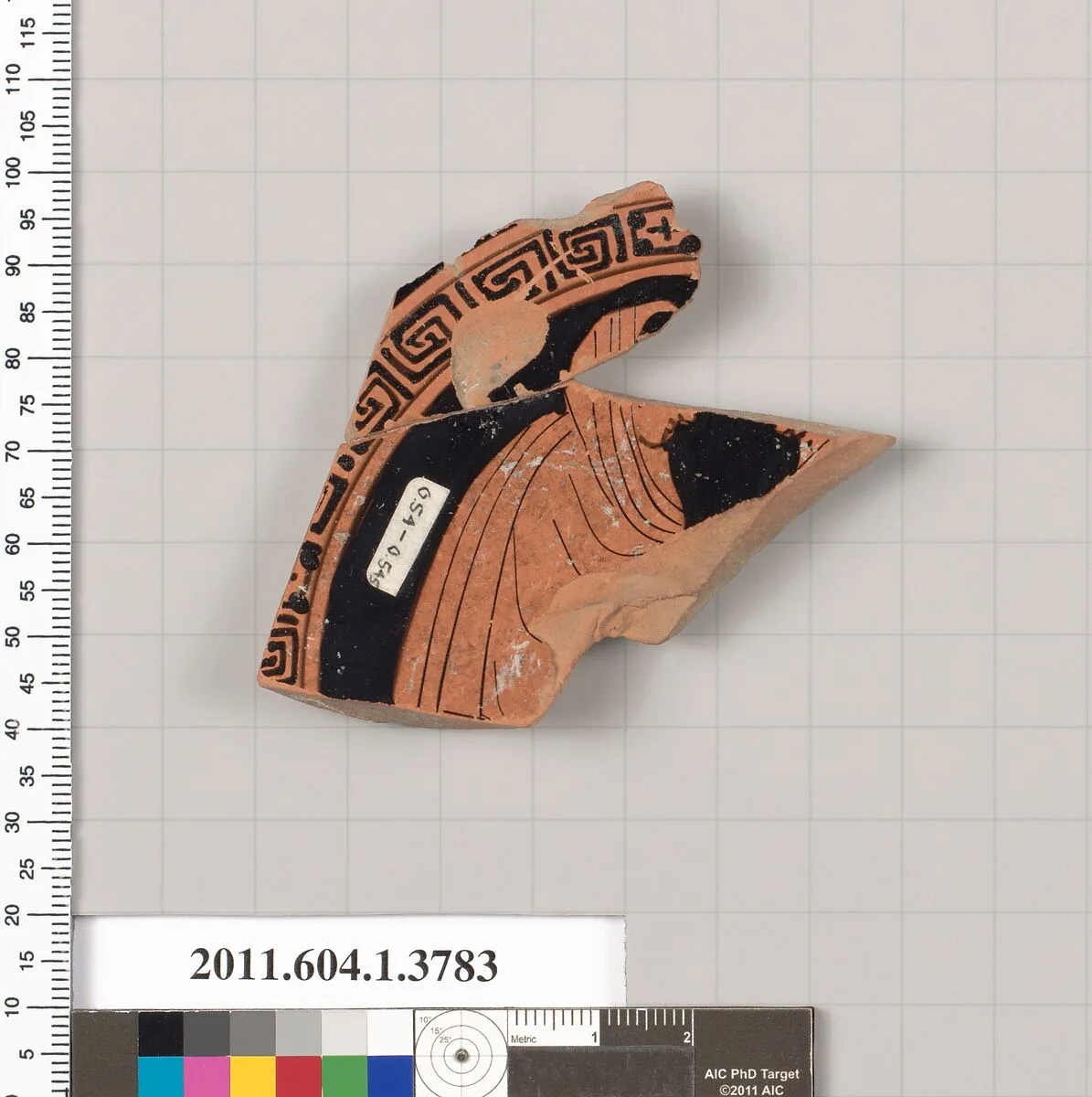 Terracotta fragment of a kylix (drinking cup) — Unknown
