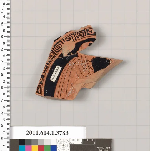 Terracotta fragment of a kylix (drinking cup)