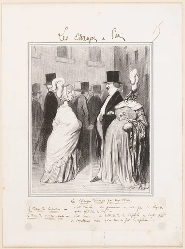 Les Etrangers dévisagés par eux mêmes, from "Les Étrangers à Paris"