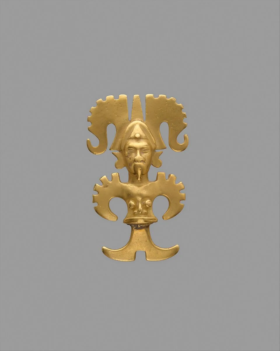 Stylized Figure Pendant — Unknown