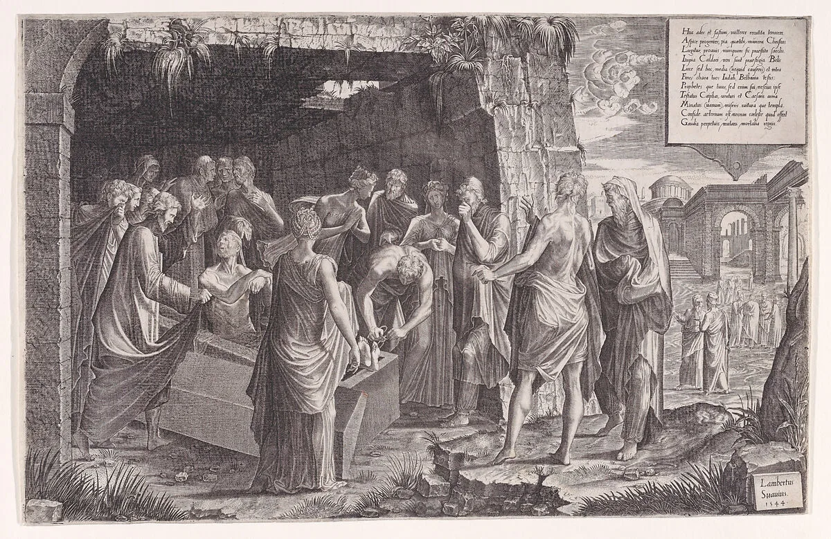 The Raising of Lazarus — Lambert Suavius