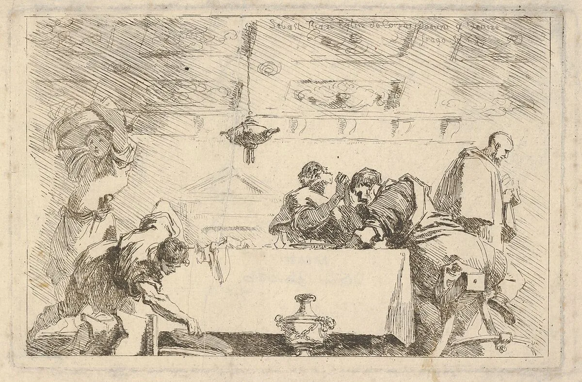 The Last Supper — Jean Honoré Fragonard|Sebastiano Ricci