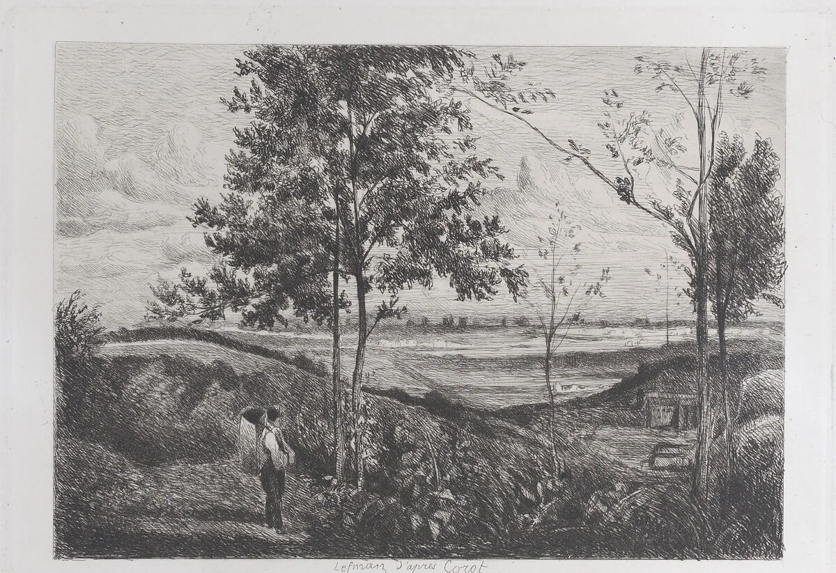 Landscape — Camille Corot|Ferdinand Lefman