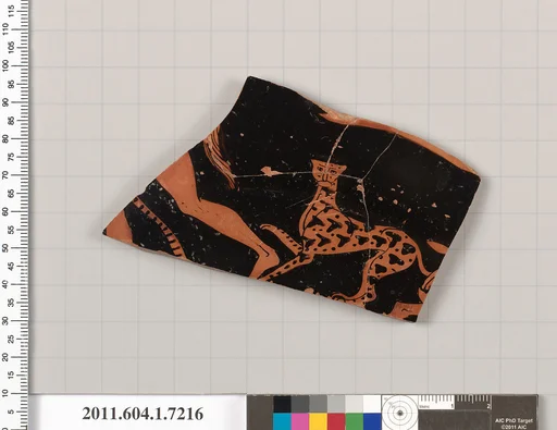 Terracotta fragment of a kylix (drinking cup)
