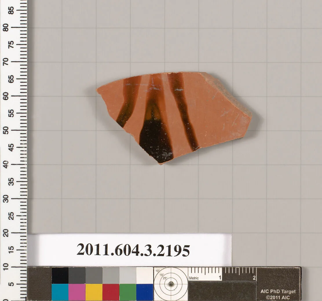 Terracotta fragment of a kylix (drinking cup) — Unknown