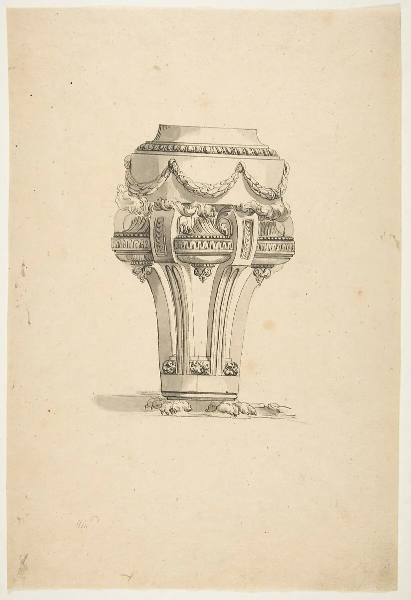 Design for an Incense Burner (?) — Anonymous, French, 19th century