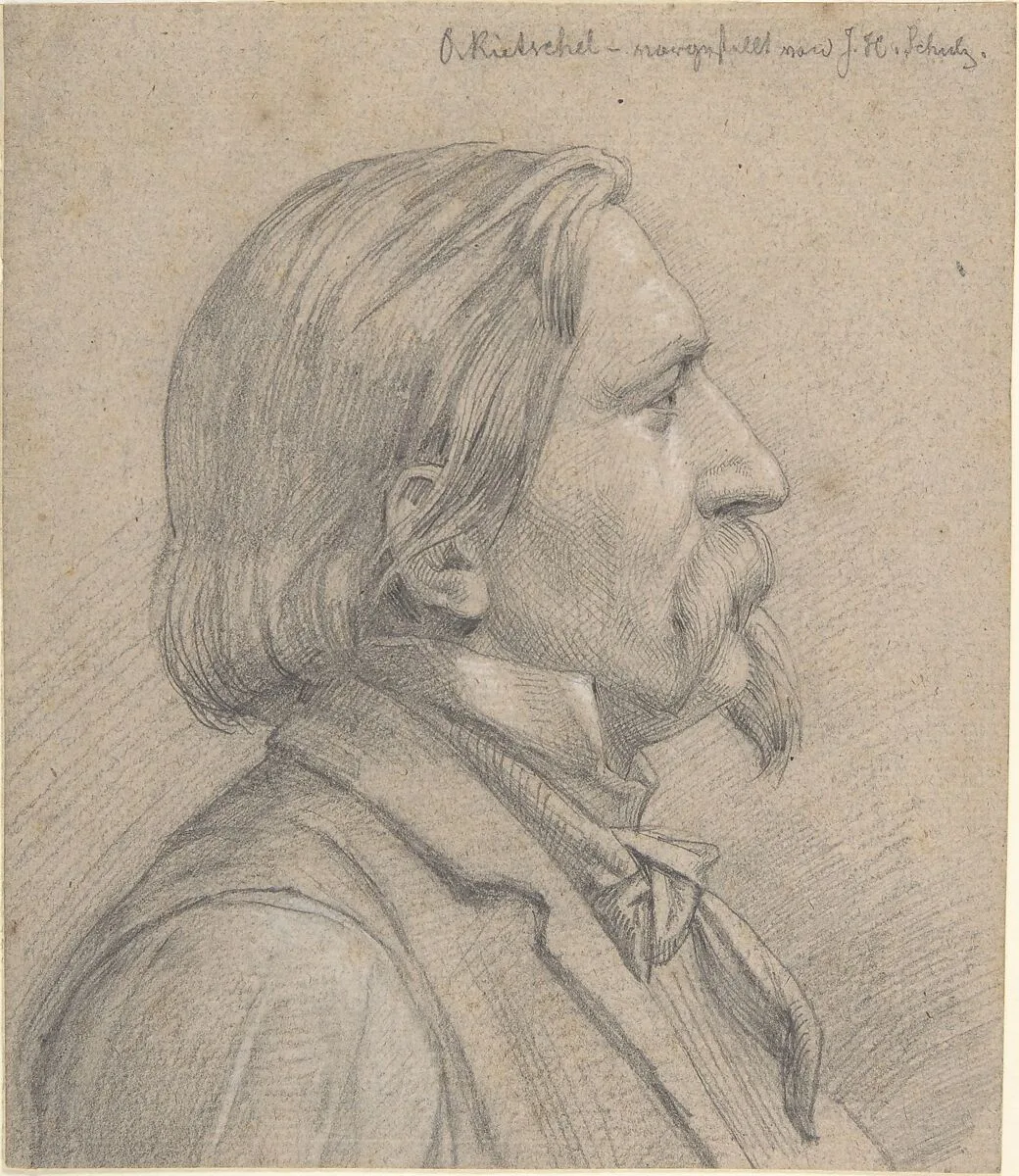 Portrait of O. Rietschel — J. H. Schulz