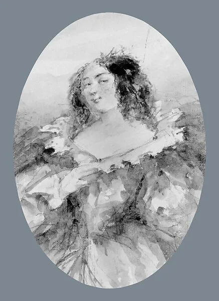 Young Woman in Pink Dress with a White Collar (from Cropsey Album) — Unknown
