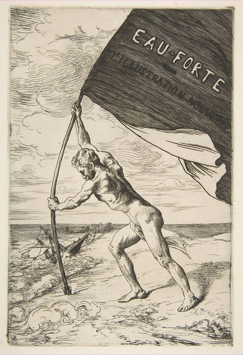 Frontispiece for "L'Illustration Nouvelle" — Félix Bracquemond