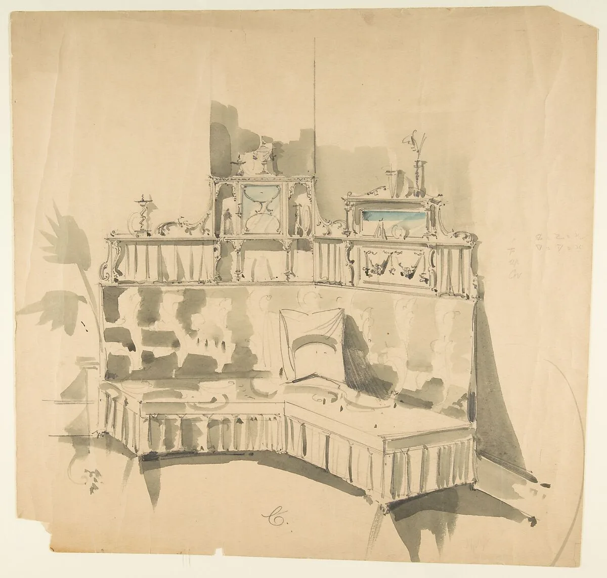 Furniture Designs — Anonymous, French, 19th century