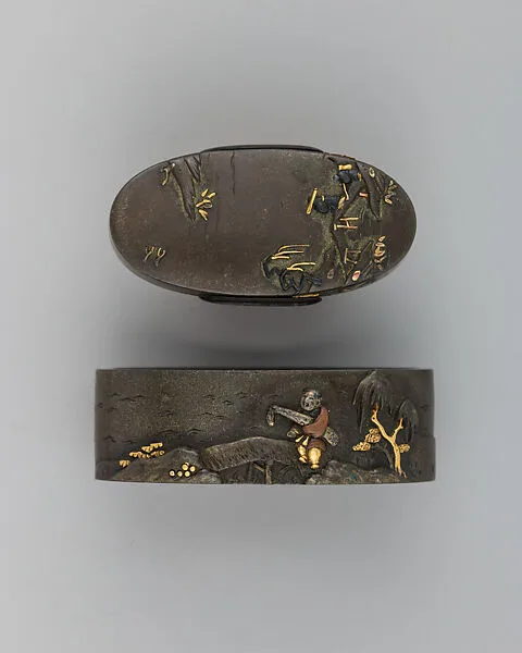 Sword-Hilt Collar and Pommel (Fuchigashira) — Unknown