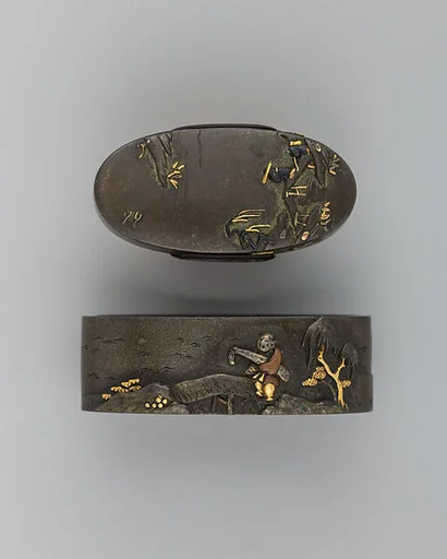 Sword-Hilt Collar and Pommel (Fuchigashira)