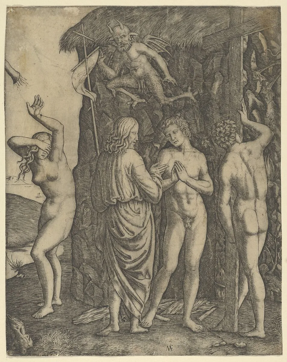 Christ in Limbo with Adam and Eve — Marcantonio Raimondi|Francesco Francia