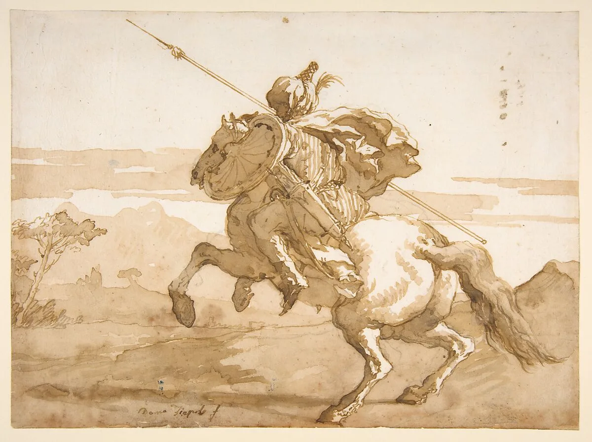 An Oriental Horseman — Giovanni Domenico Tiepolo