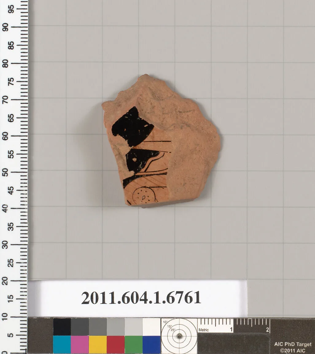 Terracotta fragment of a kylix (drinking cup) — Brygan|Onesimos
