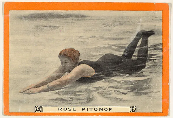 Rose Pitonof, No. 3, Breast Stroke, from the Champion Women Swimmers series (T221), issued by Pan Handle Scrap — Pan Handle Scrap Company