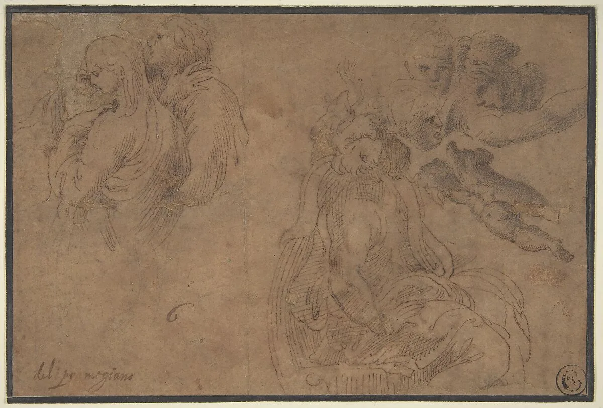 Studies of Figures — Parmigianino (Girolamo Francesco Maria Mazzola)