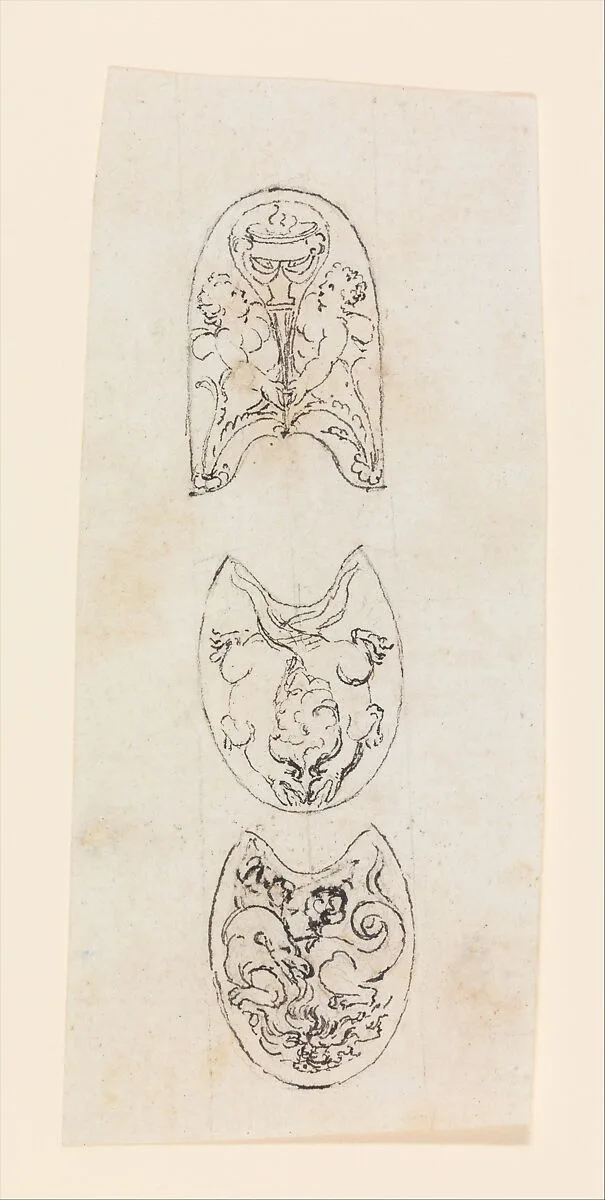 Designs for the Decoration of the Frizzen and Jaws of the Cock of a Firearm — Nicolas Noël Boutet