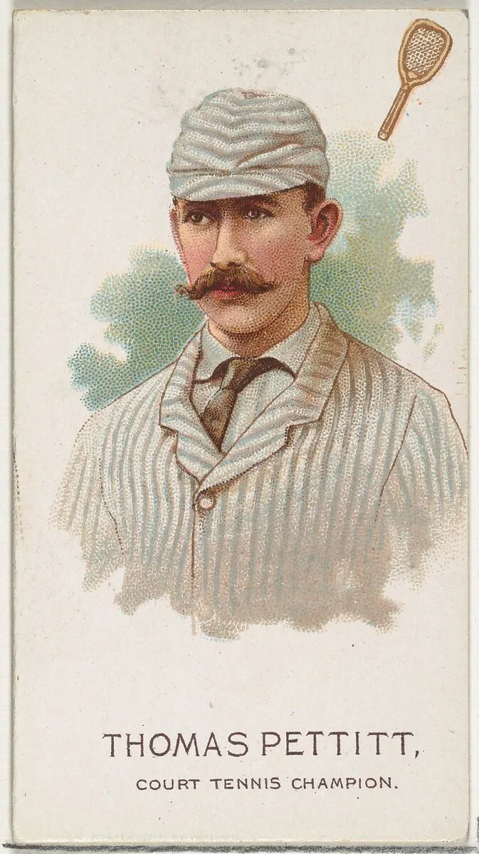 Thomas Pettit, Court Tennis Champion, from World's Champions, Series 2 (N29) for Allen & Ginter Cigarettes — Lindner, Eddy & Claus|Allen & Ginter