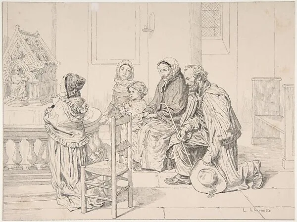 The Pilgrimage — Léon-Augustin Lhermitte