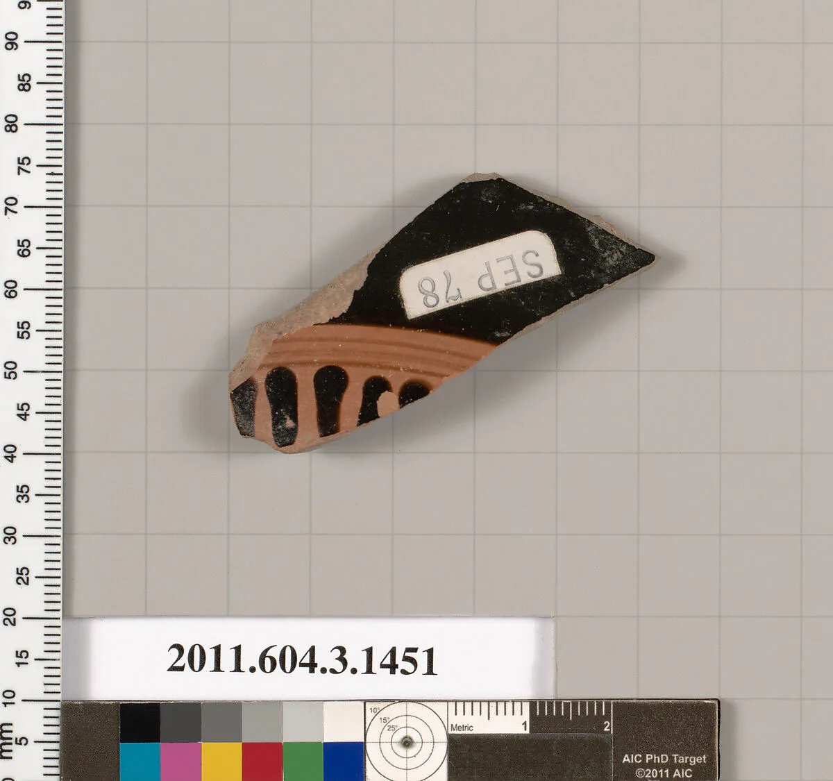Terracotta fragment of a skyphos (deep drinking cup) — Unknown