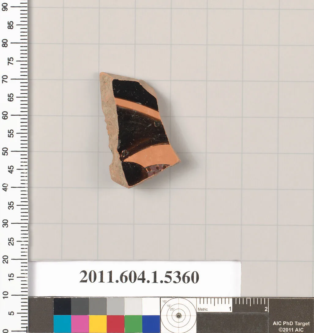 Terracotta fragment of a kylix (drinking cup) — Unknown