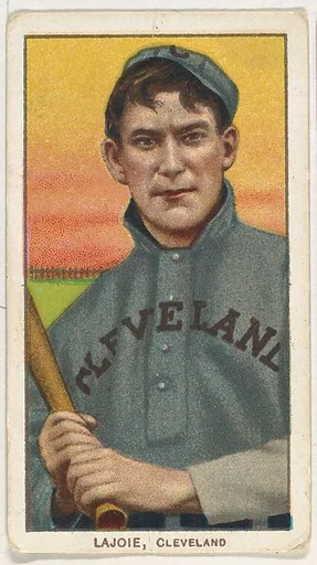 Lajoie, Cleveland, from the White Border series (T206) for the American Tobacco Company