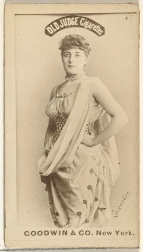 Leicester, from the Actors and Actresses series (N171) for Old Judge Cigarettes