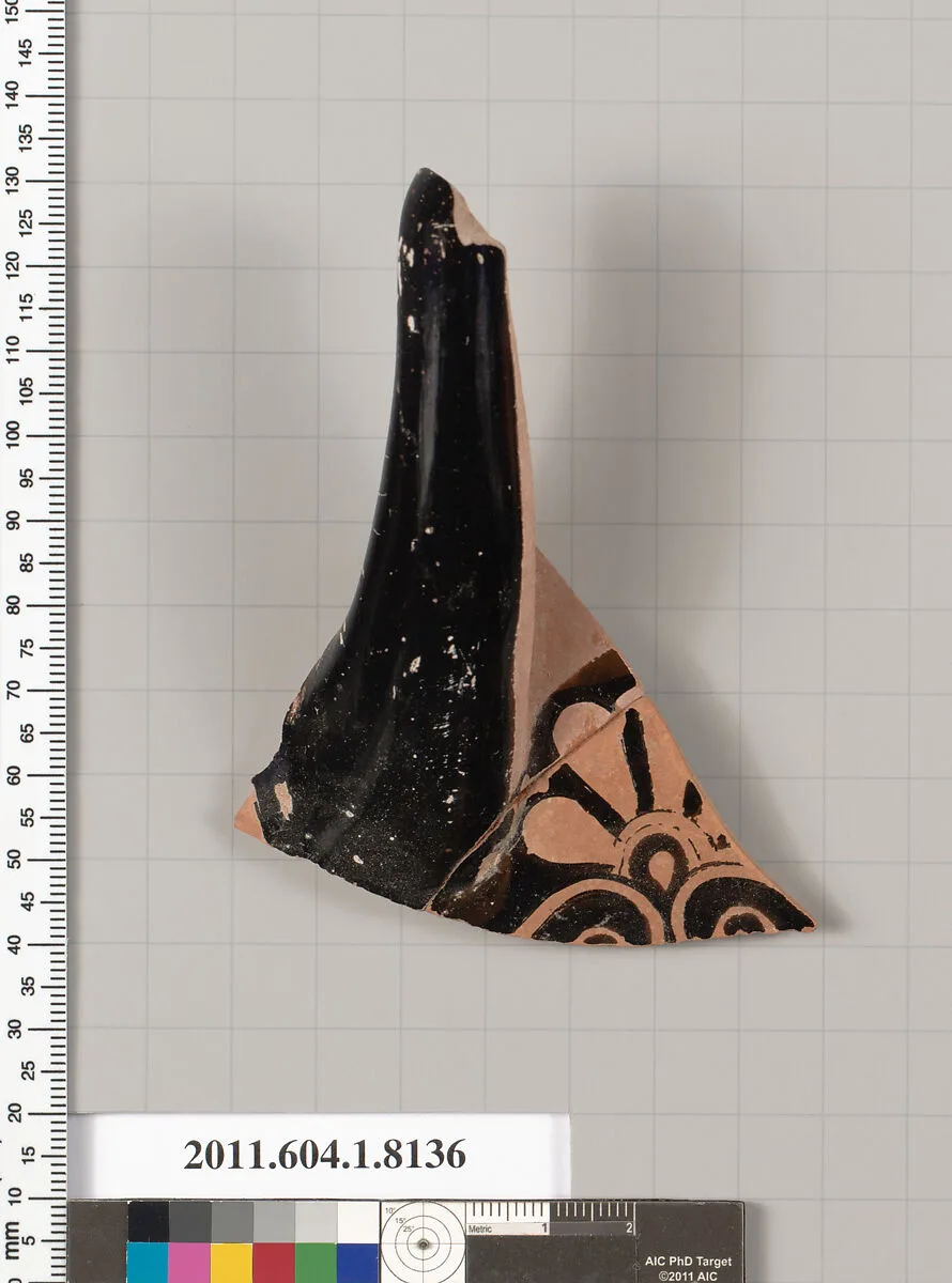 Terracotta fragment of a kylix (drinking cup) — Unknown
