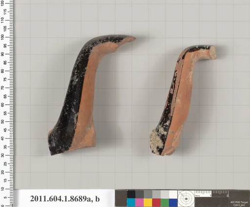 Terracotta fragments of stemless kylikes (drinking cups)