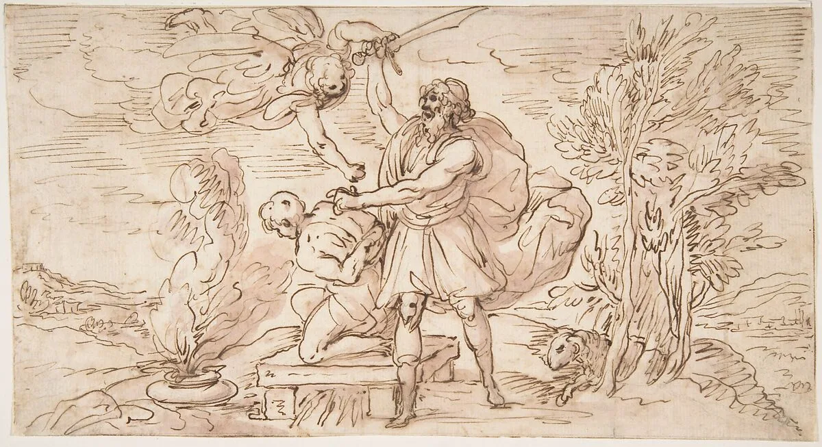 Abraham about to Sacrifice Isaac — Micco Spadaro (Domenico Gargiulo)