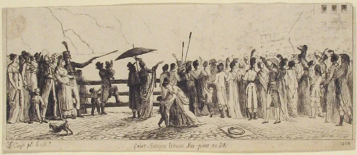 Antique Frieze Found at Port-au-Blé — Jean-Baptiste-Louis Cazin