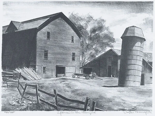 Afternoon in the Barnyard — Dayton Brandfield|WPA