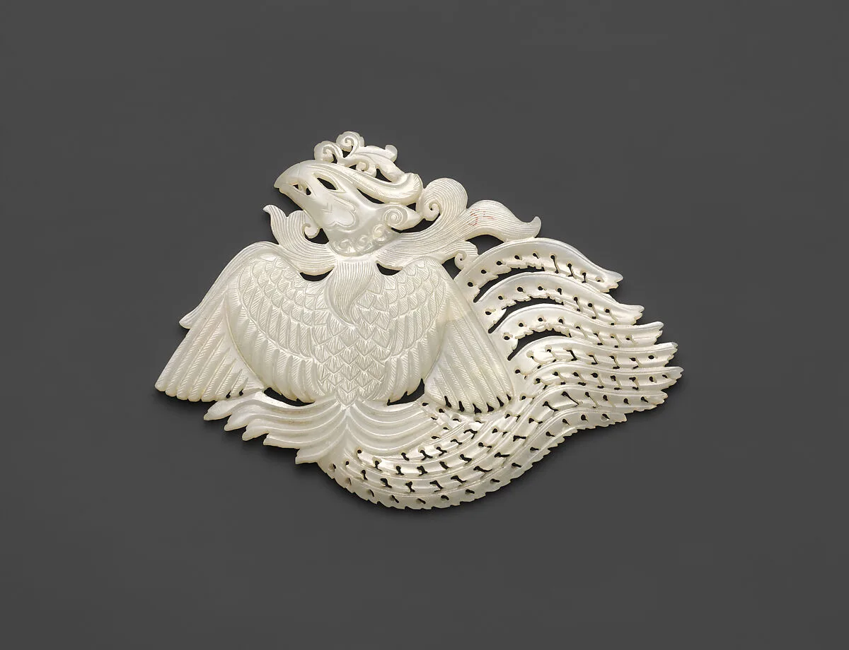 清中期 玉鳳紋飾件|Fitting in the shape of a phoenix — Unknown