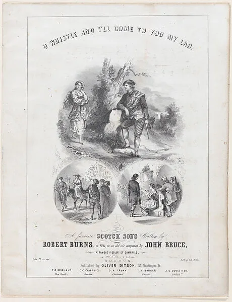 O Whistle and I'll Come to You My Lad (Sheet music cover) — Winslow Homer|J. H. Bufford & Co.|Oliver Ditson & Co.