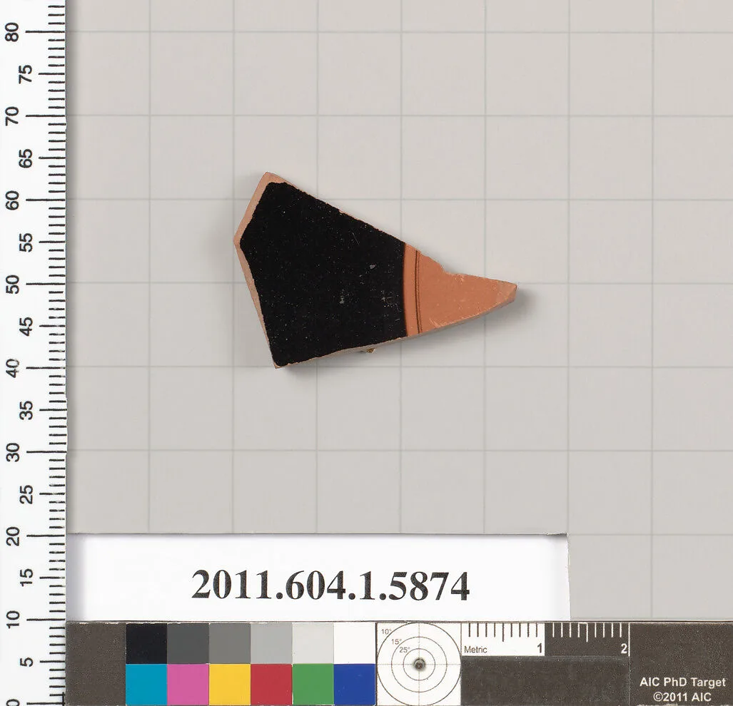 Terracotta fragment of a kylix (drinking cup) — Unknown